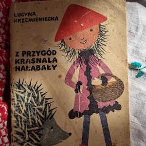 1982 Lucyna Krzemieniecka Hałabała Polska Fairytale Dwarfs Vintage Children Book in Polish Illustrations tales retro Skrzat Witwicki