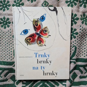 1964 Trnky Brnky Bendova Pohadky Czech Children Book Tales bohemia Fairytales Czechoslovakia Gift Vintage Watercolor Romantic Mirko Hanak