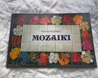Polnische Mosaik aus kommunistischen Zeiten DDR-Ära Kunst in Polen Wanda Rodowicz Künstler USRR Inlay künstlerische Vintage Glasarbeit Keramik żoliborz