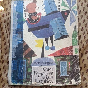 Miś Uszatek Polish teddybear Classic Children Book old novels vintage bear illustrations stories Janczarski Rychlicki dobranocka filemon