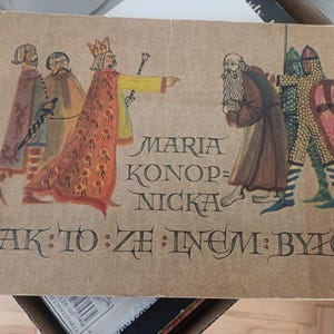 Livre pour enfants polonais vintage de 1965 Maria Konopnicka Illustrations sur lin et lin Len Lnem Histoire Bogdan Zieleniec Pologne Cracovie