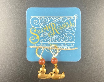 Duckling Stitch Markers Progress Keeper Earrings