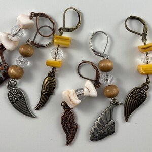 Flutter-By-the-Sea Stitch Markers Progress Keeper Earrings
