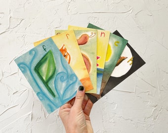 French Waldorf Alphabet Cards