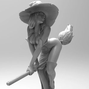 Waifu - Hexe Modell - 3D STL Datei | PREMIUM Edition - Character Design