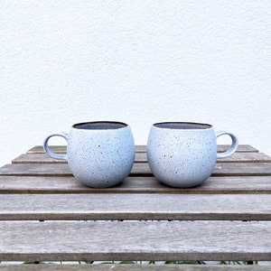 Set of 2 Handmade Ceramics Mugs Sail Cappuccino Mug Portuguese Ceramics Tea Cups Large Coffee Mugs for Coffee Lovers Gift