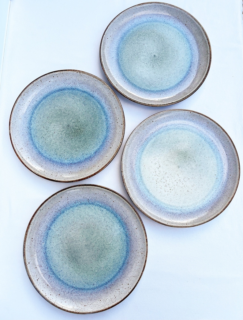 Dinner plates set of 4 Portuguese Ceramics Handmade