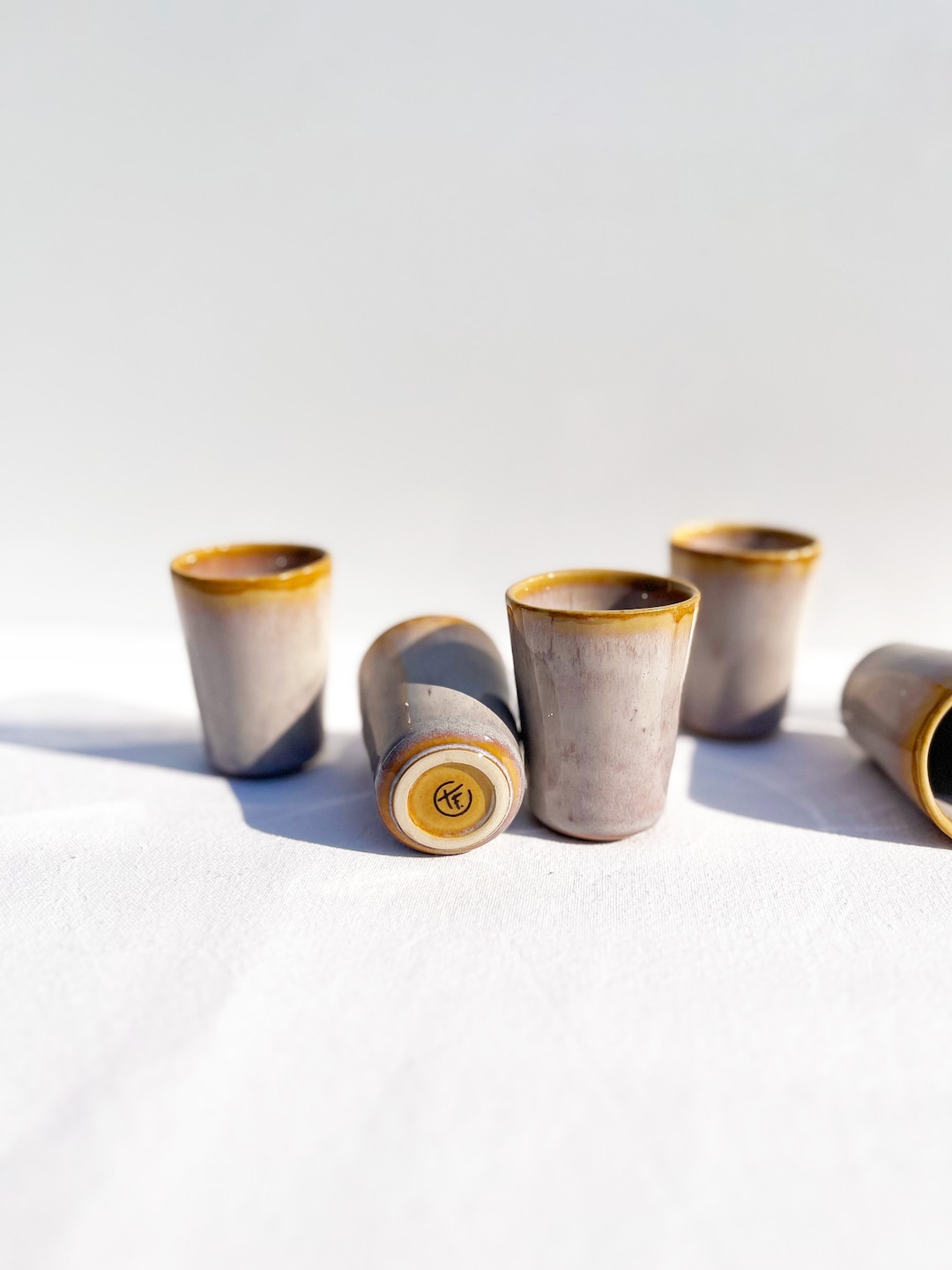 Set 5 Tazze Espresso In Gres - Senza Manico, 100 Ml, Lavabili In Lavastoviglie, Ideali Per Regalo - Foto 10