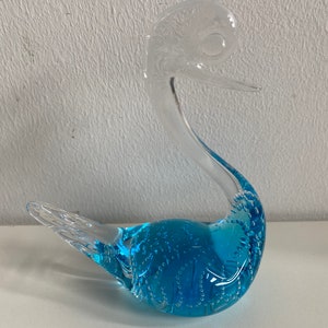 Marcolin glass swan - Etsy 日本