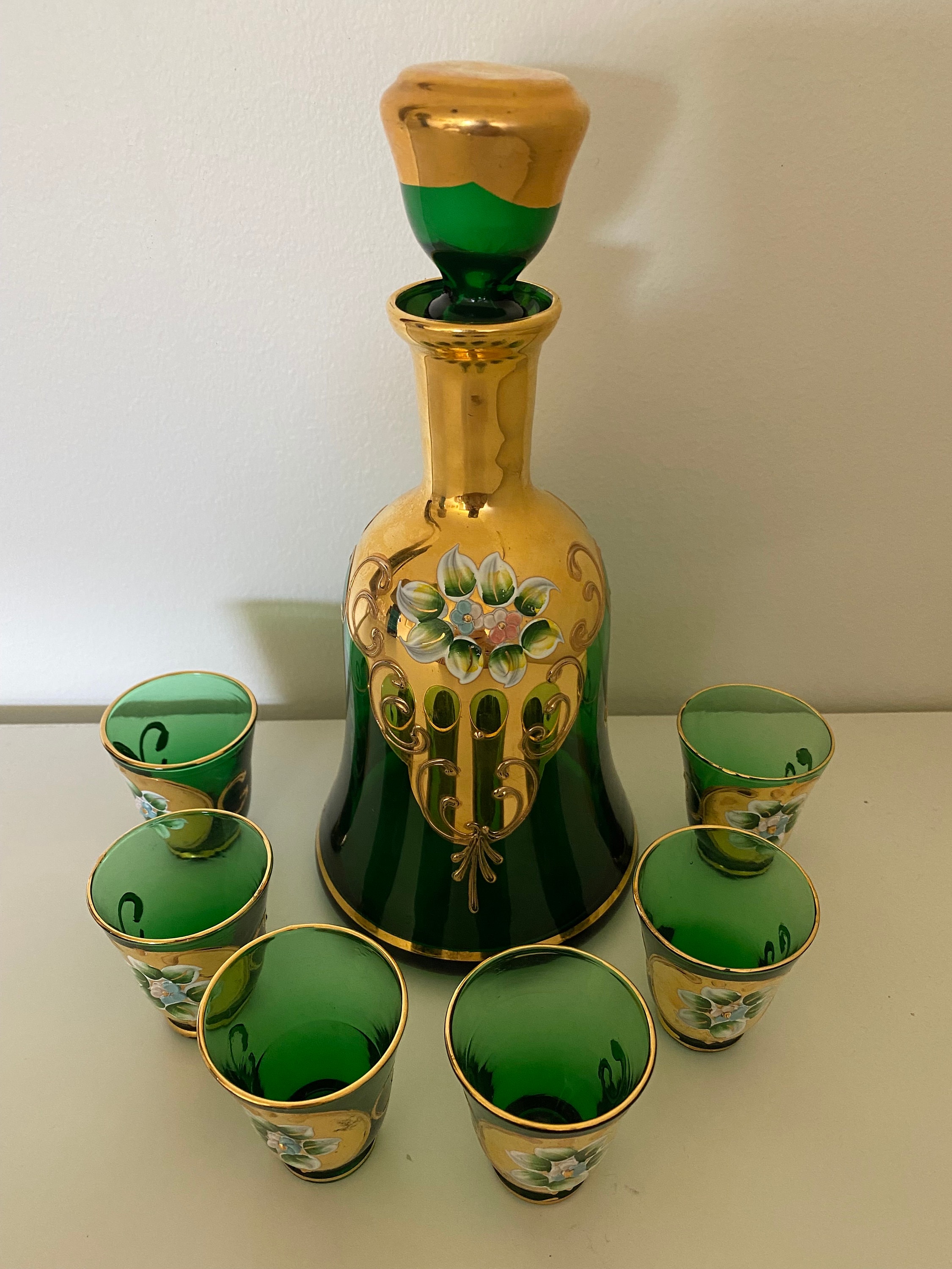 Murano Green Gold - Etsy Canada