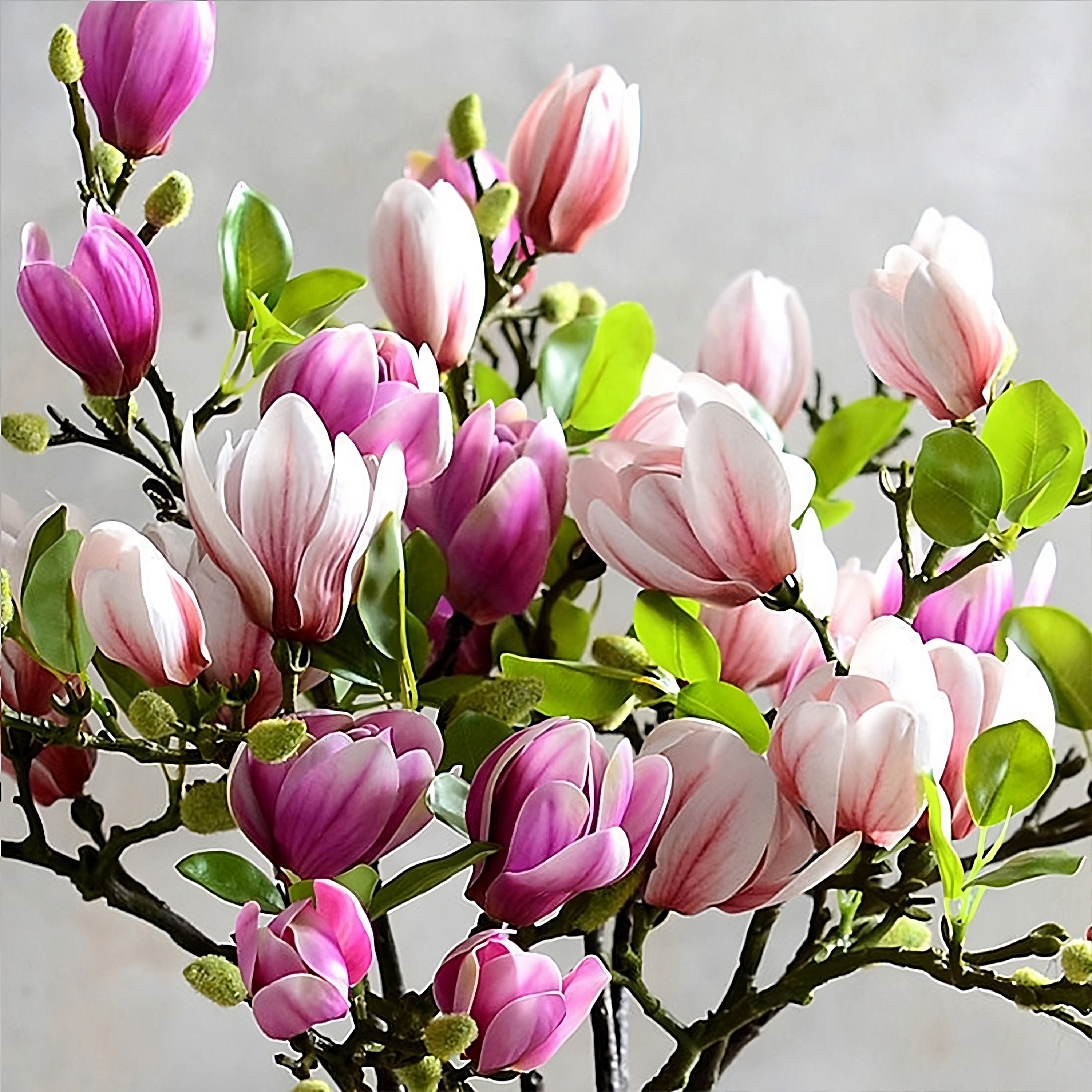 Artificial Magnolia Flower Magnolia Silk Flowers Handmade Etsy
