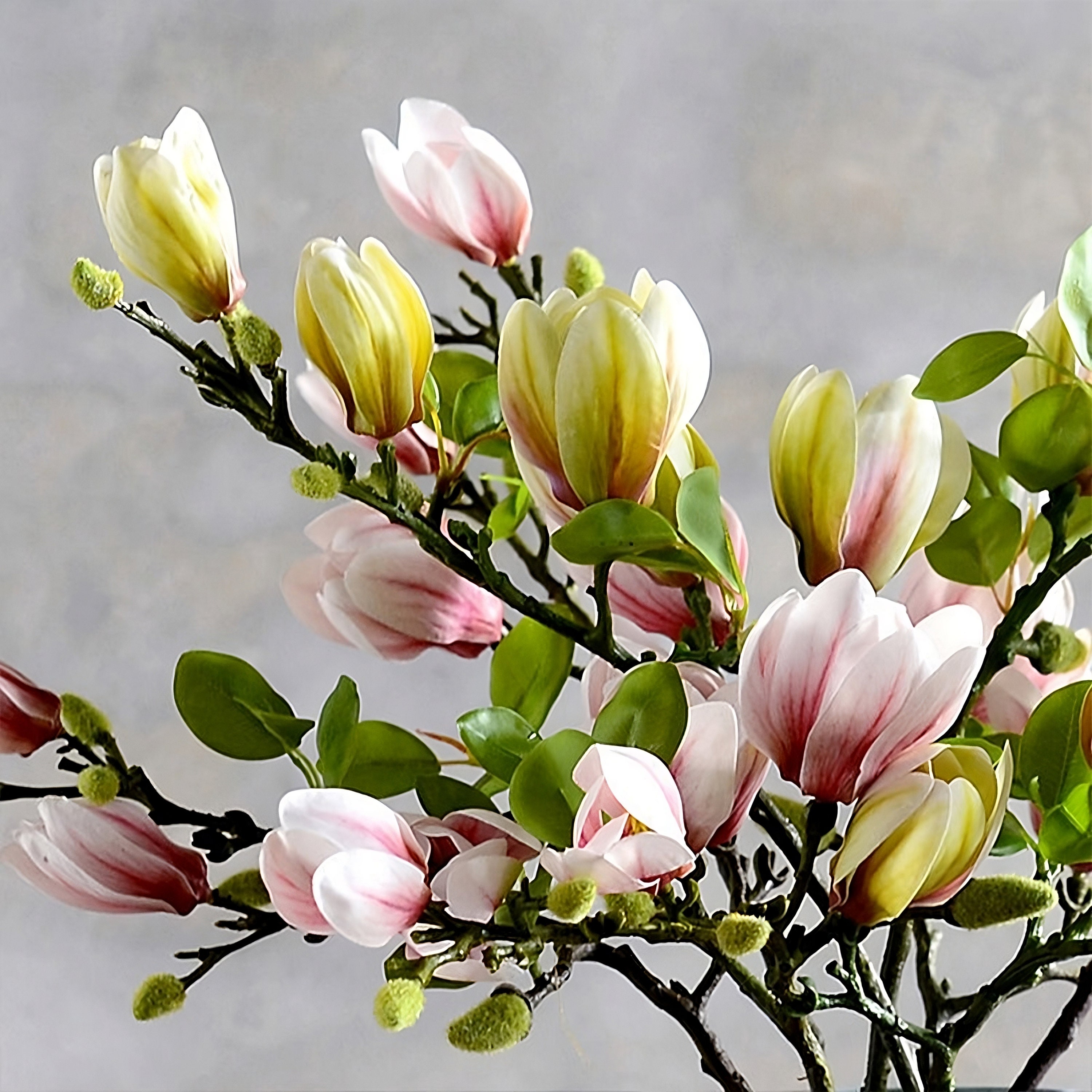 Artificial Magnolia Flower Magnolia Silk Flowers Handmade Etsy