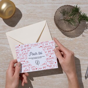 Cartes de Saint-Valentin imprimables en français - Cartes de Saint-Valentin imprimables en français pour mari - couples