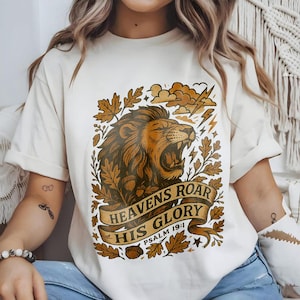 Fall Faith T Shirt, Fall Bible Verse Png, Fall God Png, Fall Sublimation Png, Autumn Christian Png, Heavens are Roaring png, Psalm 19:1 png