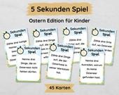 5 Sekunden Ostern Spiel für Kinder zum Ausdrucken, ideale Beschäftigung für das Osterfest oder die Osterferien