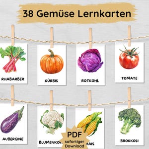 38 cartes d'apprentissage des légumes à imprimer pour les enfants, cartes illustrées pour apprendre les types de légumes, cartes d'achat de légumes
