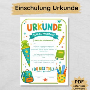 Certificado imprimible para el inicio de clases, certificado de matrícula escolar en formato PDF A4, regalo para escolares