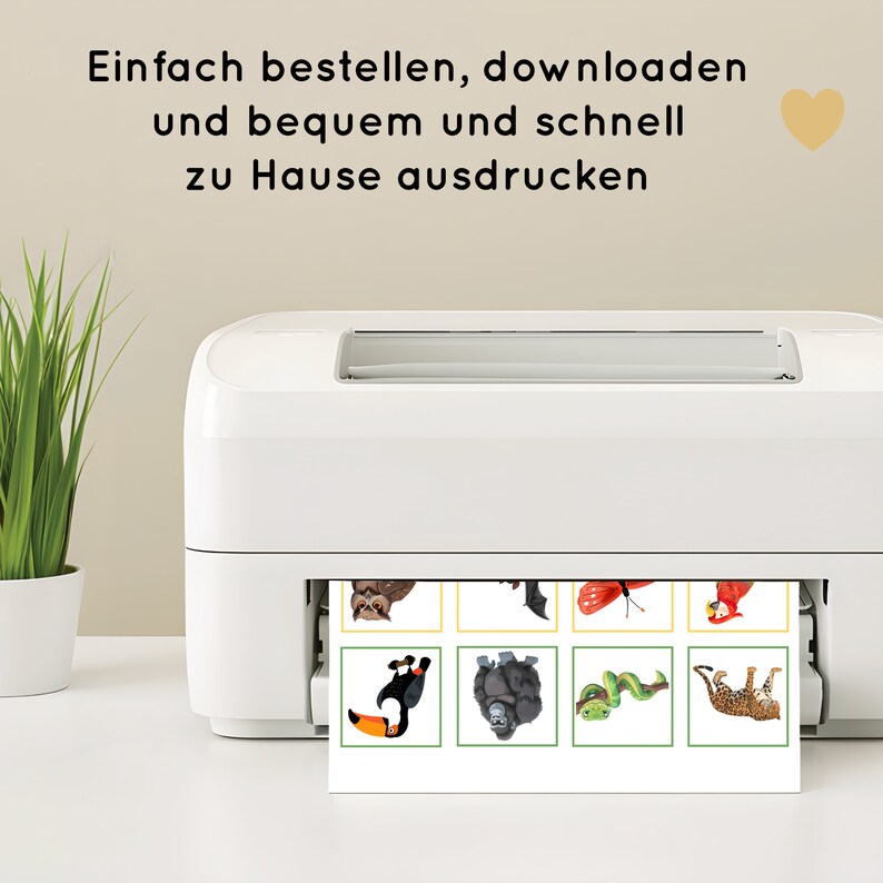 Tiere Sortierspiel ausdrucken