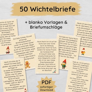 50 printable elf letters for children to hang on the elf door, with blank templates and envelopes, elf accessories set PDF