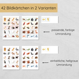Bildkarten Tiere