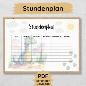 Calendrier Dino à imprimer pour les enfants, cadeau de scolarisation pour les garçons