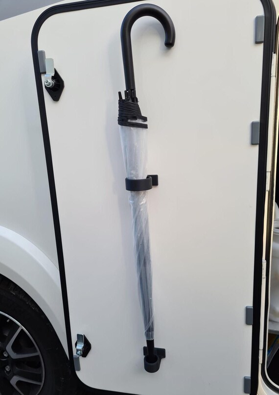 Regenschirm Halter für Wohnwagen/Wohnmobil | mit Tropfschale
