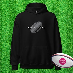 New Zealand Rugby Supporter Hoodie Black