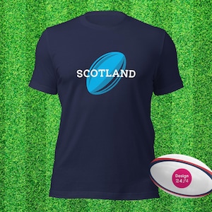 Scotland Rugby Supporter Unisex T-Shirt Blue