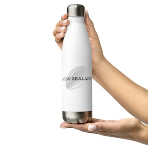 New Zealand Rugby Stainless Steel Water Bottle
