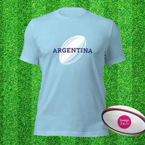 Argentina Rugby Supporter Unisex T-Shirt Blue