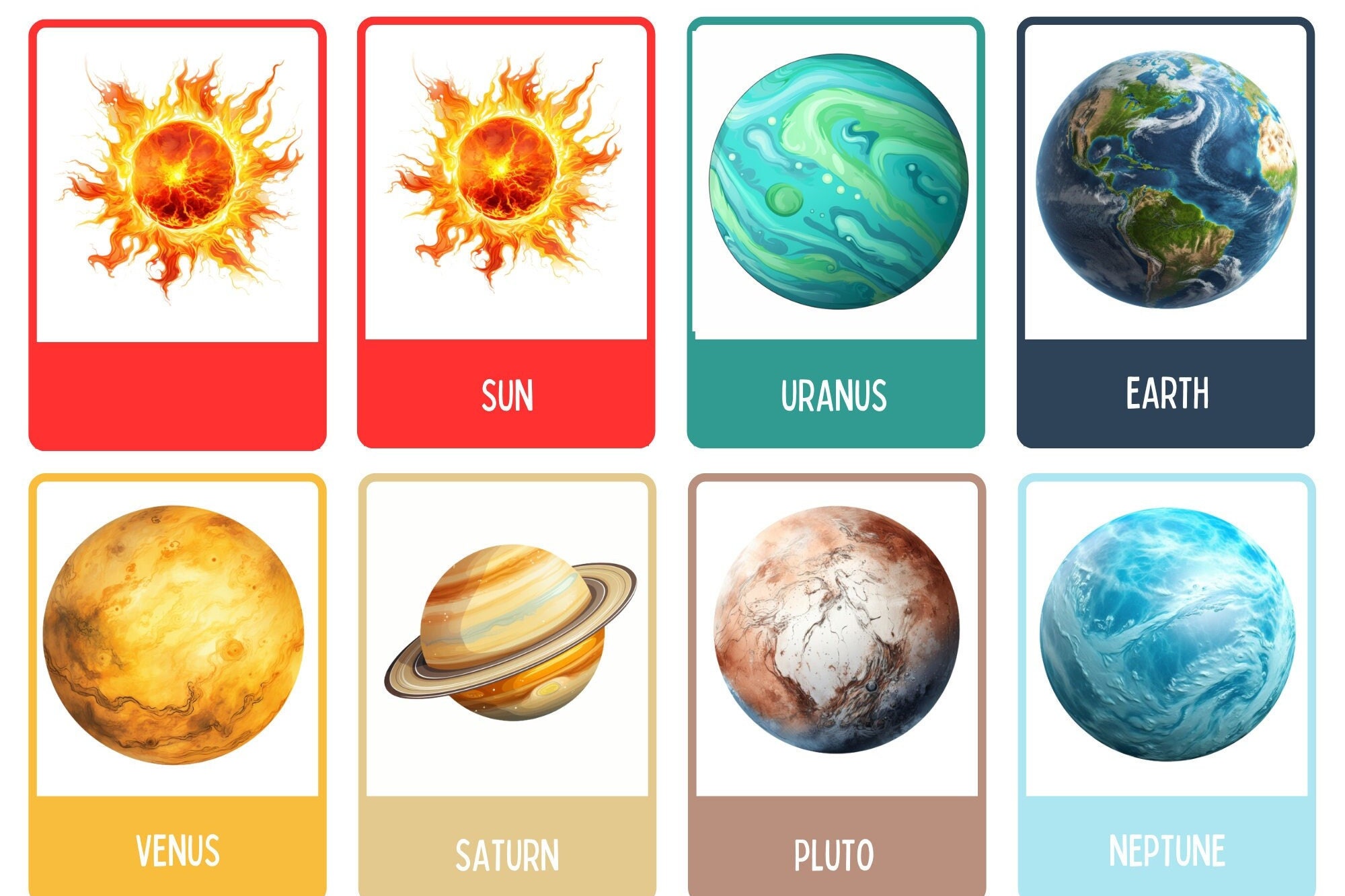40 Out-of-this-world Printable Planet Flashcards for Kids, + Free ...