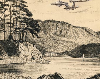 Przedsięwzięcie na Friars Crag – CYFROWE POBIERANIE zmienionej grafiki autorstwa Heather Castles