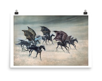 I Can See Them, Too - PRINT of altered painting by Heather Castles