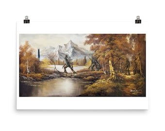 A Isengard - STAMPA del dipinto alterato di Heather Castles