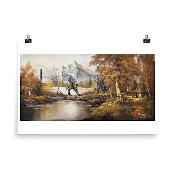 Para Isengard - IMPRESSÃO de pintura alterada de Heather Castles