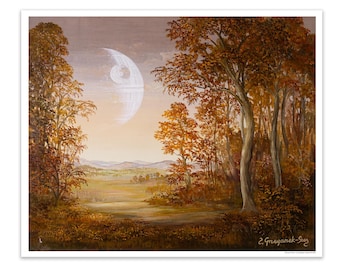 Harvest Moon - DIGITAL DOWNLOAD of altered art by Heather Castles