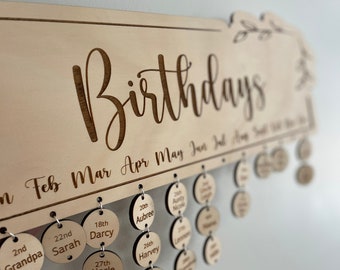 Geburtstagskalender Wandbehang