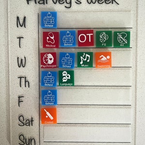Custom Visual Schedule - Etsy