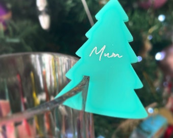 Christmas drink tags