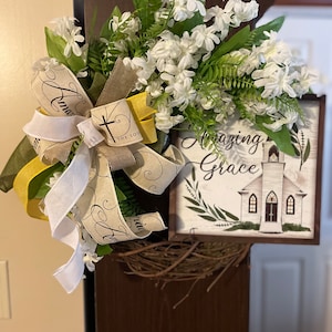 Amazing Grace Grapevine Wreath