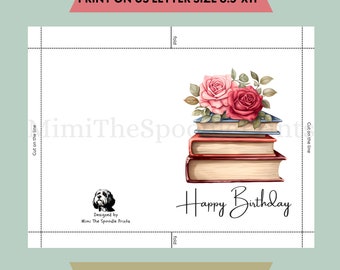 Old English Co. Carte D'anniversaire Motif Bourdon à Fleurs Roses – Carte Botanique Peinte – Carte D'anniversaire Pour Elle – Carte D'anniversaire Pour Elle | Intérieur Vierge Avec Enveloppe