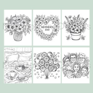 24 Mothers Day Coloring Pages for Adults and Kids, Printable Coloring ...