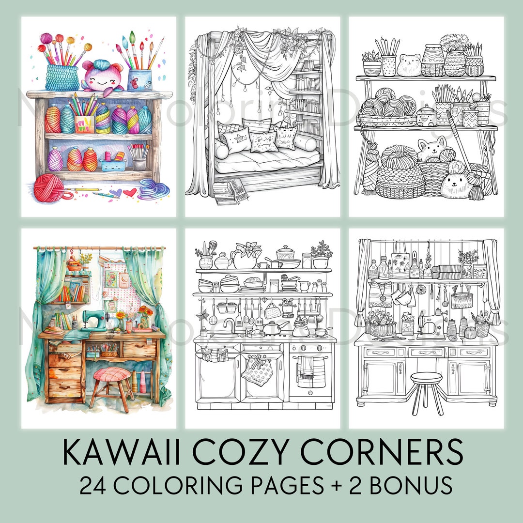 Coloring Page Cozy Corners