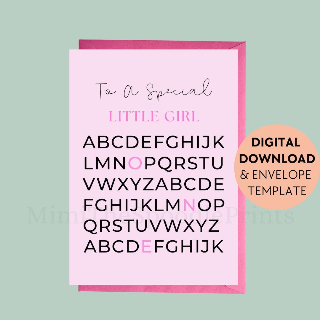 1st Birthday Card Printable, Kids Birthday Card, Happy Birthday ...