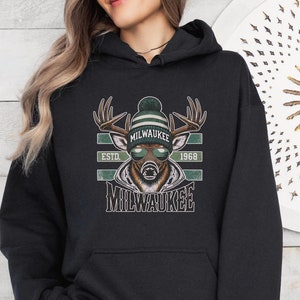 Milwaukee Basketball Sweatshirt - Unisex Crewneck, Buck Fan Gift, Buck Apparel, Sports Team Shirt, Basketball Lover Top