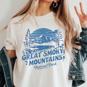 Great Smoky Mountains National Park Comfort Colors Shirt Tennessee Vintage Smoky Mountains Bear Tennessee Family Trip Smoky Mountains gift