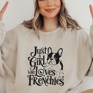 French Bulldog Sweatshirt, French Bulldog Crewneck Sweater, French Bulldog Mom Gifts, Shirt For New French dog Mama, French dog mom Sweater