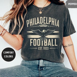 Vintage Philadelphia Football Comfort Colors T-shirt, Retro Philly Birds Tee, Vintage Football Fan Shirt, Distressed Football Tee, Football