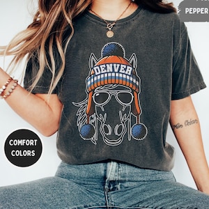 Denver Football Comfort Colors Shirt - Unisex T-shirt, Game Day Tee, Sports Fan Apparel, Vintage Style, Denver Football, Fan Gift