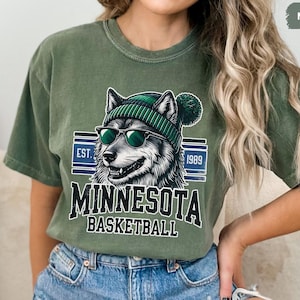 Minnesota Basketball Unisex T-shirt, Sports Fan Tee, Basketball Gift, Minnesota Apparel, Timber wolves Shirt.